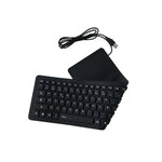 Clavier d'ordinateur portable de bureau étanche en silicone filaire USB 103 touches, langue française, longueur du câble : 1,5 m