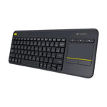 Clavier sans fil Logitech K400 Plus avec pavé tactile 2,4 GHz, portée sans fil : 10 m, Logitech K400 Plus