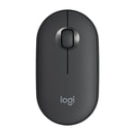 Souris optique sans fil Bluetooth Logitech Pebble de forme galet, fine, 3 boutons, 1000 DPI, silencieuse, portée sans fil : 10 m