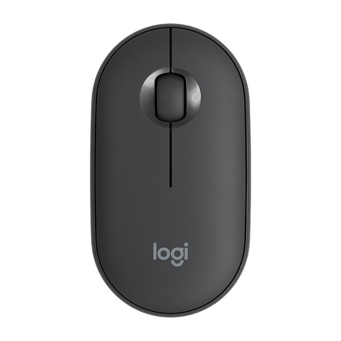 Souris optique sans fil Bluetooth Logitech Pebble de forme galet, fine, 3 boutons, 1000 DPI, silencieuse, portée sans fil : 10 m