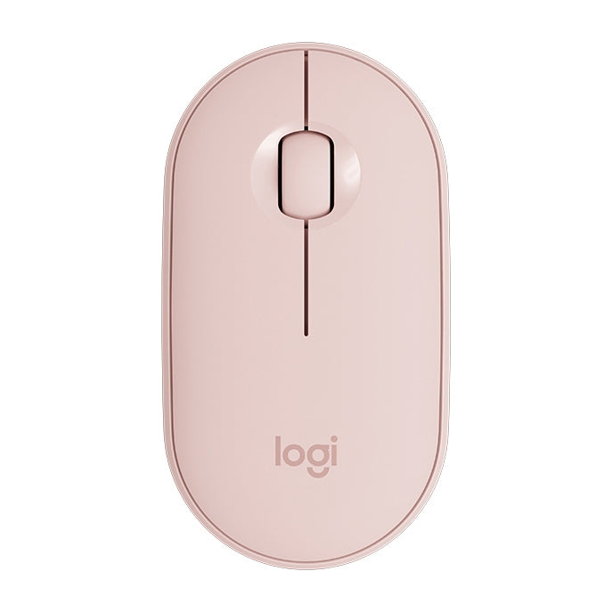 Souris optique sans fil Bluetooth Logitech Pebble de forme galet, fine, 3 boutons, 1000 DPI, silencieuse, portée sans fil : 10 m