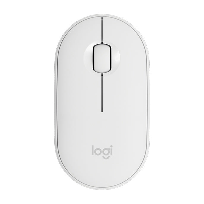 Souris optique sans fil Bluetooth Logitech Pebble de forme galet, fine, 3 boutons, 1000 DPI, silencieuse, portée sans fil : 10 m