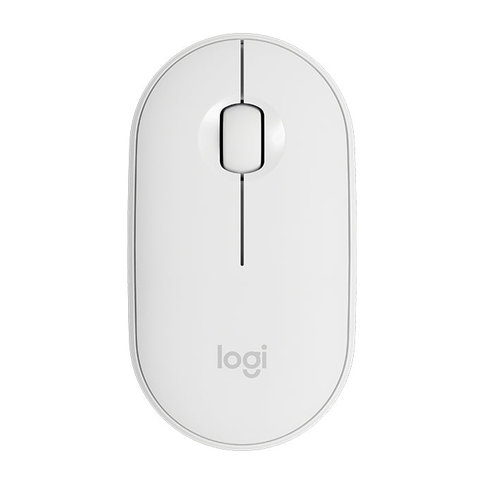 Souris optique sans fil Bluetooth Logitech Pebble de forme galet, fine, 3 boutons, 1000 DPI, silencieuse, portée sans fil : 10 m