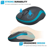 Souris sans fil Logitech M186, économie d'énergie, pour ordinateur portable et de bureau, universelle