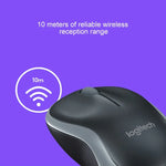 Souris sans fil Logitech M186, économie d'énergie, pour ordinateur portable et de bureau, universelle