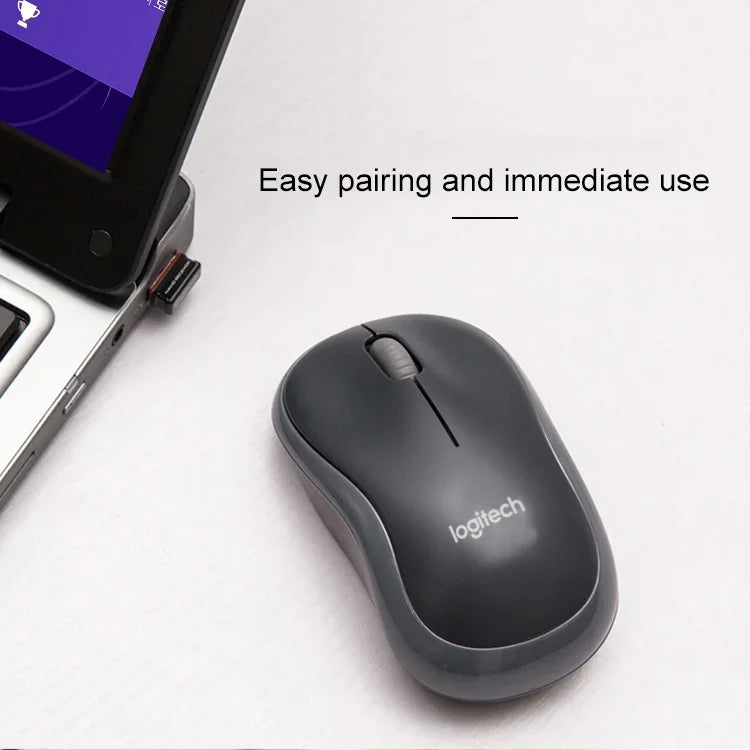 Souris sans fil Logitech M186, économie d'énergie, pour ordinateur portable et de bureau, universelle