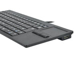 Clavier d'ordinateur filaire ultra-plat 82 touches avec pavé tactile MC-818