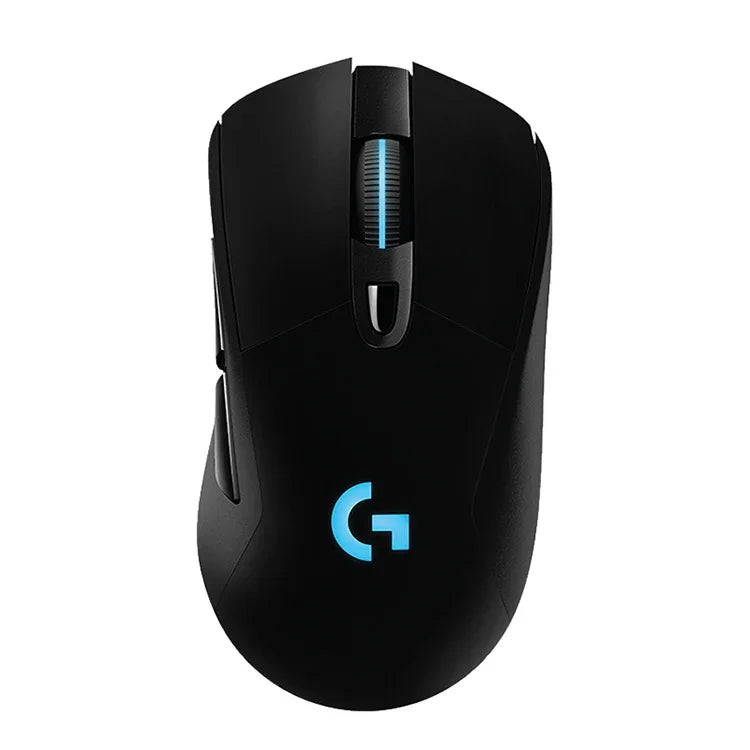 Souris gaming optique sans fil Logitech G703 LIGHTSPEED 16000 DPI, 6 boutons programmables, capteur HERO 16K, rétroéclairage RGB