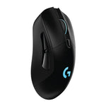 Souris gaming optique sans fil Logitech G703 LIGHTSPEED 16000 DPI, 6 boutons programmables, capteur HERO 16K, rétroéclairage RGB
