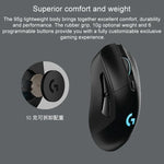 Souris gaming optique sans fil Logitech G703 LIGHTSPEED 16000 DPI, 6 boutons programmables, capteur HERO 16K, rétroéclairage RGB
