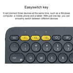 Clavier Bluetooth sans fil multi-dispositifs portable Logitech K380, K380
