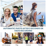 Support de tête de trépied GK01 avec rotation à 360 degrés, suivi intelligent panoramique et inclinaison pour prise de vue