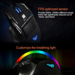 Souris de jeu filaire USB optique AULA Series SoulKiller II Lumière colorée 7D, résolution maximale de 3500 DPI, SoulKiller II(B)