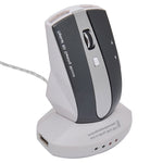 MZ-011 Souris optique sans fil rechargeable 2,4 GHz 1600 DPI avec fonction HUB, Noir, Noir Argent, Blanc + Bleu Royal, Blanc Perle, Bleu, Argent
