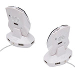 MZ-011 Souris optique sans fil rechargeable 2,4 GHz 1600 DPI avec fonction HUB, Noir, Noir Argent, Blanc + Bleu Royal, Blanc Perle, Bleu, Argent