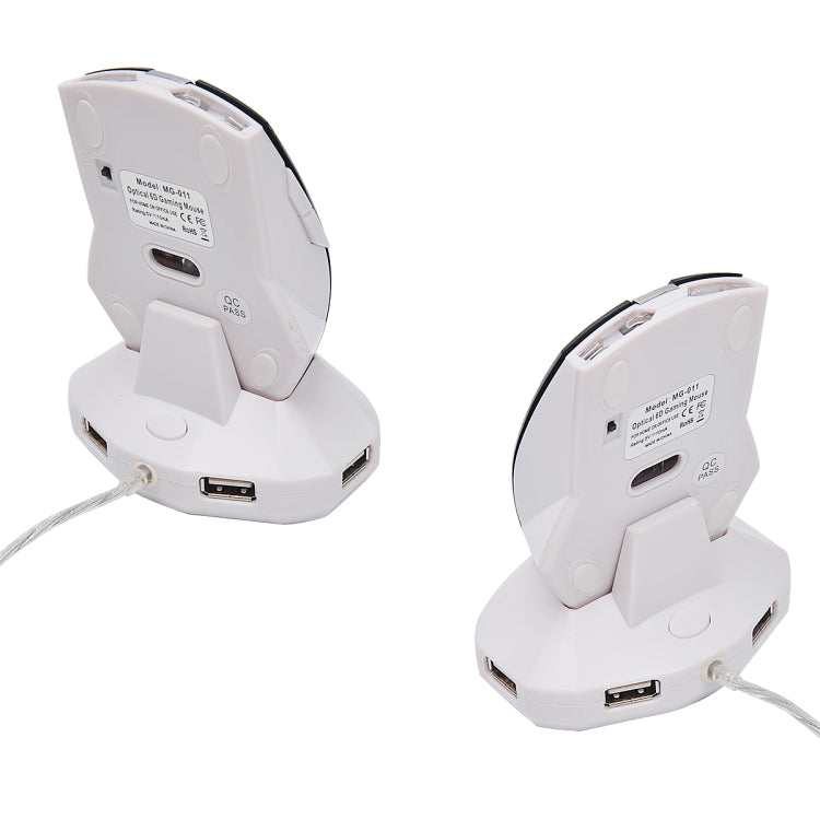 MZ-011 Souris optique sans fil rechargeable 2,4 GHz 1600 DPI avec fonction HUB, Noir, Noir Argent, Blanc + Bleu Royal, Blanc Perle, Bleu, Argent