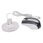 MZ-011 Souris optique sans fil rechargeable 2,4 GHz 1600 DPI avec fonction HUB, Noir, Noir Argent, Blanc + Bleu Royal, Blanc Perle, Bleu, Argent