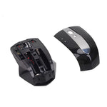 MZ-011 Souris optique sans fil rechargeable 2,4 GHz 1600 DPI avec fonction HUB, Noir, Noir Argent, Blanc + Bleu Royal, Blanc Perle, Bleu, Argent