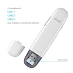 Stylo télécommande rechargeable sans fil Doosl DSIT007 2.4GHz pour présentation Powerpoint, distance de contrôle : 10m (blanc), DSIT007