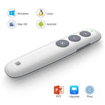 Stylo télécommande rechargeable sans fil Doosl DSIT007 2.4GHz pour présentation Powerpoint, distance de contrôle : 10m (blanc), DSIT007
