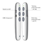 Stylo télécommande rechargeable sans fil Doosl DSIT007 2.4GHz pour présentation Powerpoint, distance de contrôle : 10m (blanc), DSIT007