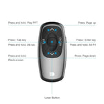 Télécommande mini rechargeable Doosl DSIT011 2.4GHz pour présentation PowerPoint, distance de contrôle : 100m (noir)