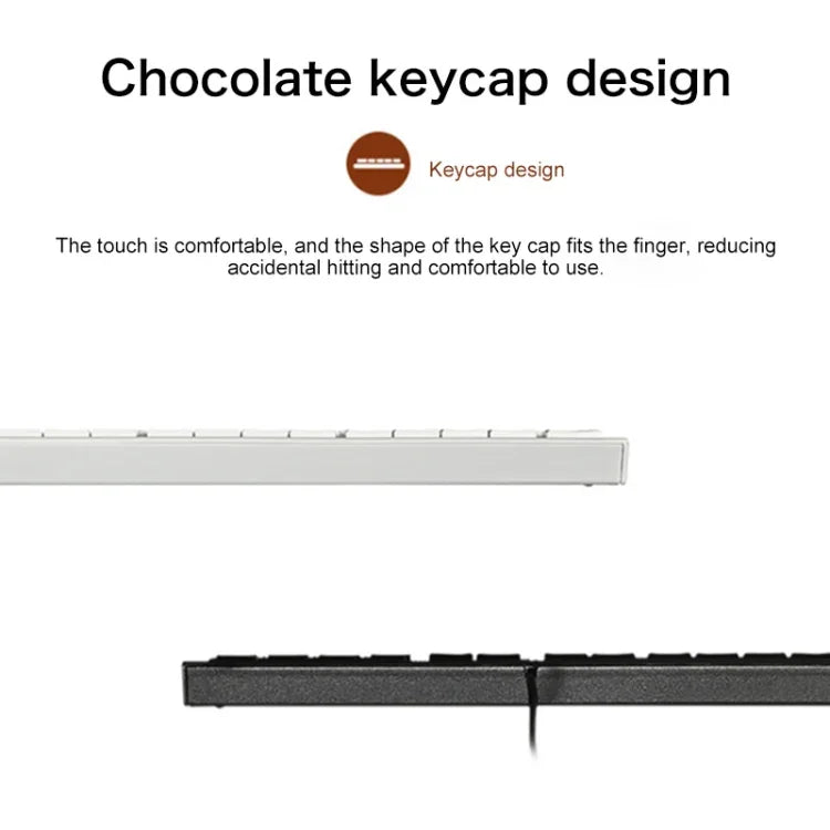 Clavier filaire simple ultra-fin Lenovo K5819 Office, K5819 (Noir)