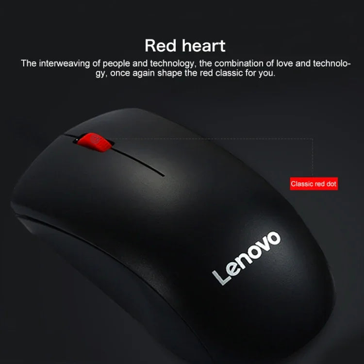 Souris sans fil Lenovo M120 Pro Fashion Office Red Dot, souris sans fil M120 Pro