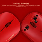 Souris sans fil portable légère et silencieuse Lenovo Air Handle, version Blessing Mouse, Souris sans fil, version Blessing Mouse