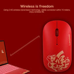 Souris sans fil portable légère et silencieuse Lenovo Air Handle, version Blessing Mouse, Souris sans fil, version Blessing Mouse