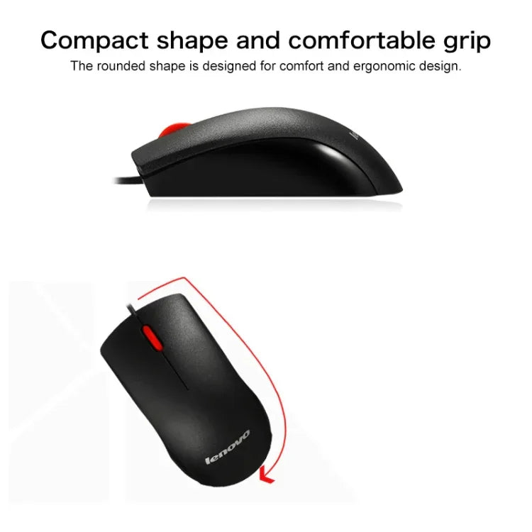 Souris filaire Lenovo M120 Pro Fashion Office Red Dot, souris filaire M120 Pro