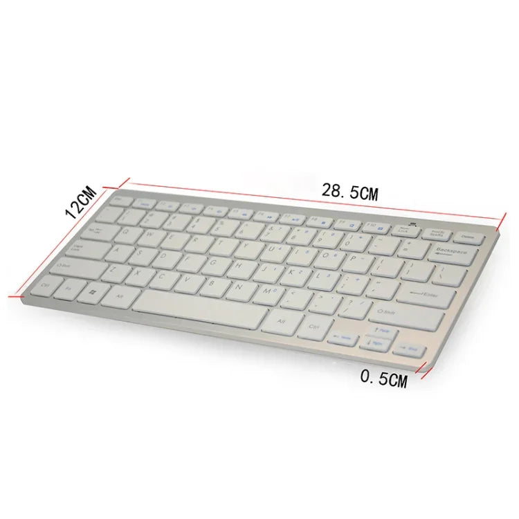 KM-808 Clavier Multimédia Sans Fil 2,4 GHz + Souris Stylo Optique Sans Fil avec Récepteur USB pour Ordinateur PC Portable, Couleur de la Souris Stylo Aléatoire, Clavier KM-808 + Souris Stylo (Blanc), Clavier KM-808 + Souris Stylo (Noir)