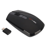 Souris optique sans fil 4 boutons MCSaite MC-369AG USB-C / Type-C 1600 DPI avec vitesse réglable sur trois niveaux