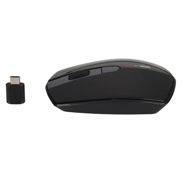 Souris optique sans fil 4 boutons MCSaite MC-369AG USB-C / Type-C 1600 DPI avec vitesse réglable sur trois niveaux