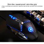 Ensemble clavier YINDIAO K002 filaire USB à sensation mécanique rétroéclairé RVB + souris optique silencieuse, rétroéclairage RVB / silencieux / noir, rétroéclairage RVB / blanc