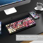 Clavier sans fil Ajazz 308I pour tablette, téléphone portable, ordinateur et bureau, noir