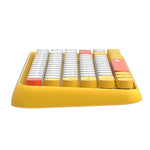 Ajazz 308I 84 touches, clavier Bluetooth jaune pour tablette, téléphone portable, ordinateur, maison ou bureau