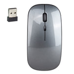 Souris optique silencieuse HXSJ M80 sans fil 2.4GHz 1600DPI à trois vitesses réglables, argent, blanc, noir, gris, or, or rose
