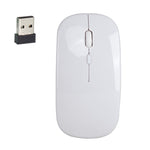 Souris optique silencieuse HXSJ M80 sans fil 2.4GHz 1600DPI à trois vitesses réglables, argent, blanc, noir, gris, or, or rose