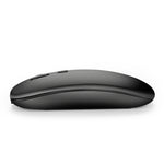 Souris optique silencieuse HXSJ M80 sans fil 2.4GHz 1600DPI à trois vitesses réglables, argent, blanc, noir, gris, or, or rose