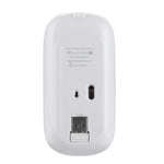 Souris optique silencieuse HXSJ M80 sans fil 2.4GHz 1600DPI à trois vitesses réglables, argent, blanc, noir, gris, or, or rose