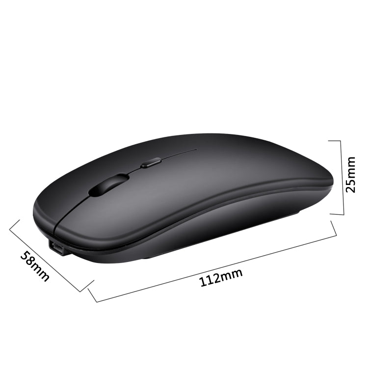 Souris optique silencieuse HXSJ M80 sans fil 2.4GHz 1600DPI à trois vitesses réglables, argent, blanc, noir, gris, or, or rose