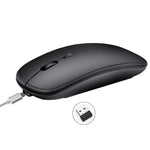 Souris optique silencieuse HXSJ M80 sans fil 2.4GHz 1600DPI à trois vitesses réglables, argent, blanc, noir, gris, or, or rose