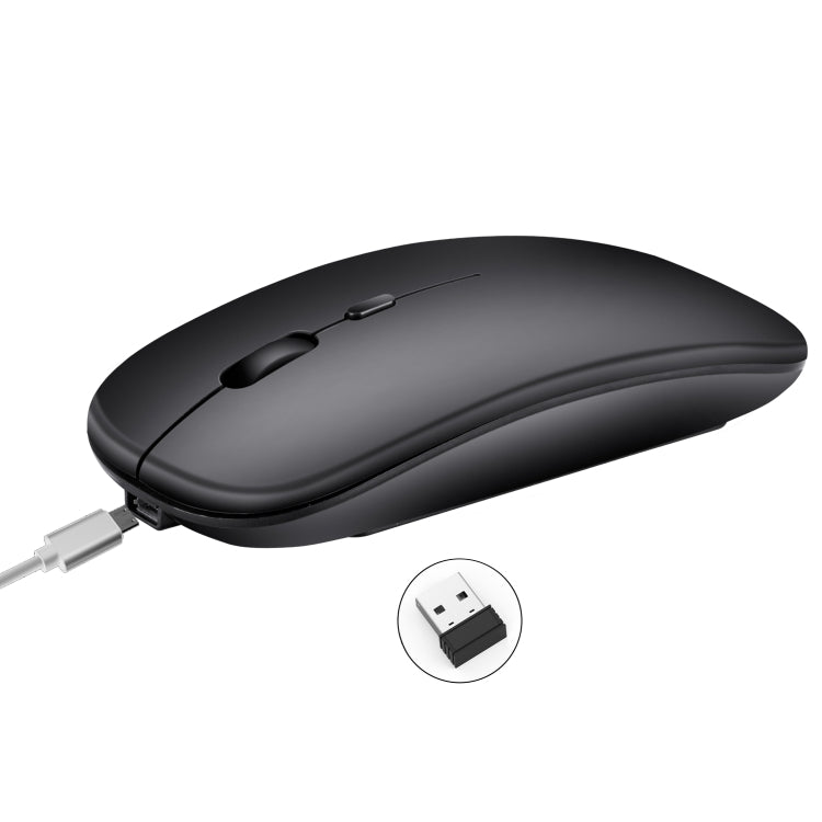 Souris optique silencieuse HXSJ M80 sans fil 2.4GHz 1600DPI à trois vitesses réglables, argent, blanc, noir, gris, or, or rose