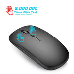 Souris optique silencieuse HXSJ M80 sans fil 2.4GHz 1600DPI à trois vitesses réglables, argent, blanc, noir, gris, or, or rose