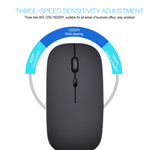 Souris optique silencieuse HXSJ M80 sans fil 2.4GHz 1600DPI à trois vitesses réglables, argent, blanc, noir, gris, or, or rose