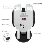 HXSJ T37 Souris silencieuse sans fil 2,4 GHz, 1600 dpi, 3 modes réglables, T37 Rose