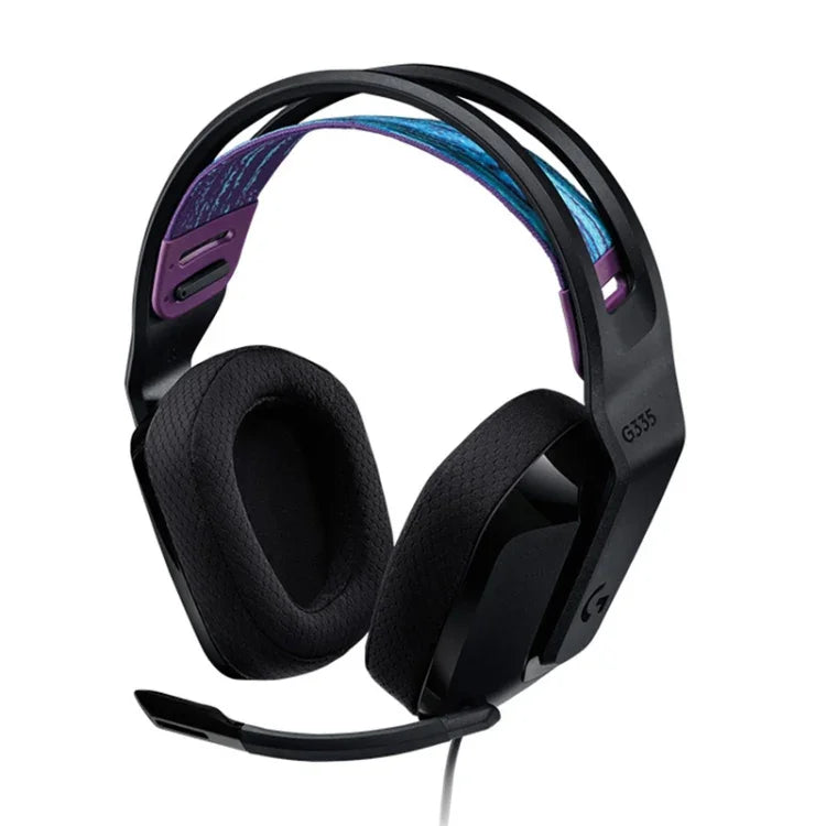 Casque gaming filaire pliable Logitech G335 avec microphone