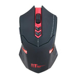 Souris Gamer Sans Fil Mute ET X-08 7 Touches 2400DPI 2.4G avec Récepteur USB et Rétroéclairage Coloré