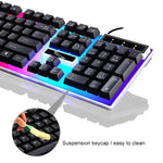 Chasing Leopard G21 Clavier filaire étanche avec 104 touches USB, capuchons de touches ronds flottants, style punk, rétroéclairage coloré, sensation mécanique, longueur : 1,3 m